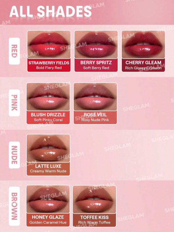 رژ لب حجم دهنده بولد بوستر شیگلم رنگ Blush Drizzle - تصویر 5