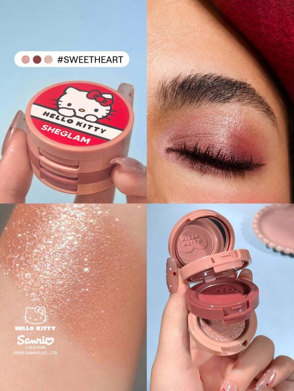 پالت سایه سه طبقه هلو کیتی شیگلم رنگ Sweetheart - تصویر 4