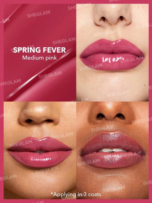 بالم لب، براق‌کننده و حجم‌دهنده لب شیگلم رنگ Spring Fever - تصویر 5
