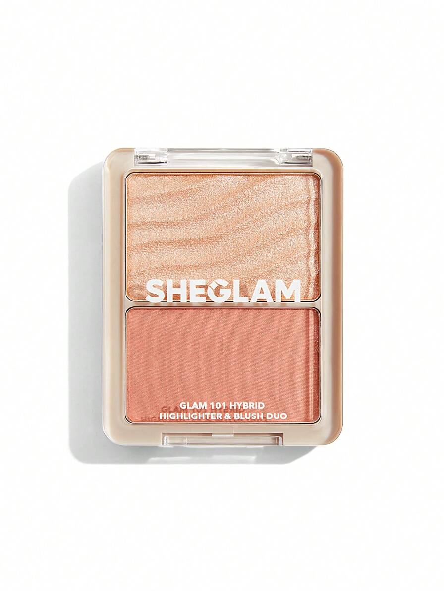 SHEGLAM Glam 101 Hybrid Highlighter & Blush Duo-02St. Tropez پالت هایلایتر و رژگونه شیگلم رنگ St.Tropez - تصویر 1