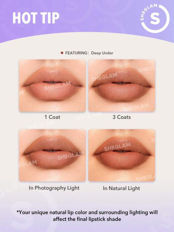 رژ لب جامد شیگلم رنگ CUPID’S BOW - تصویر 3